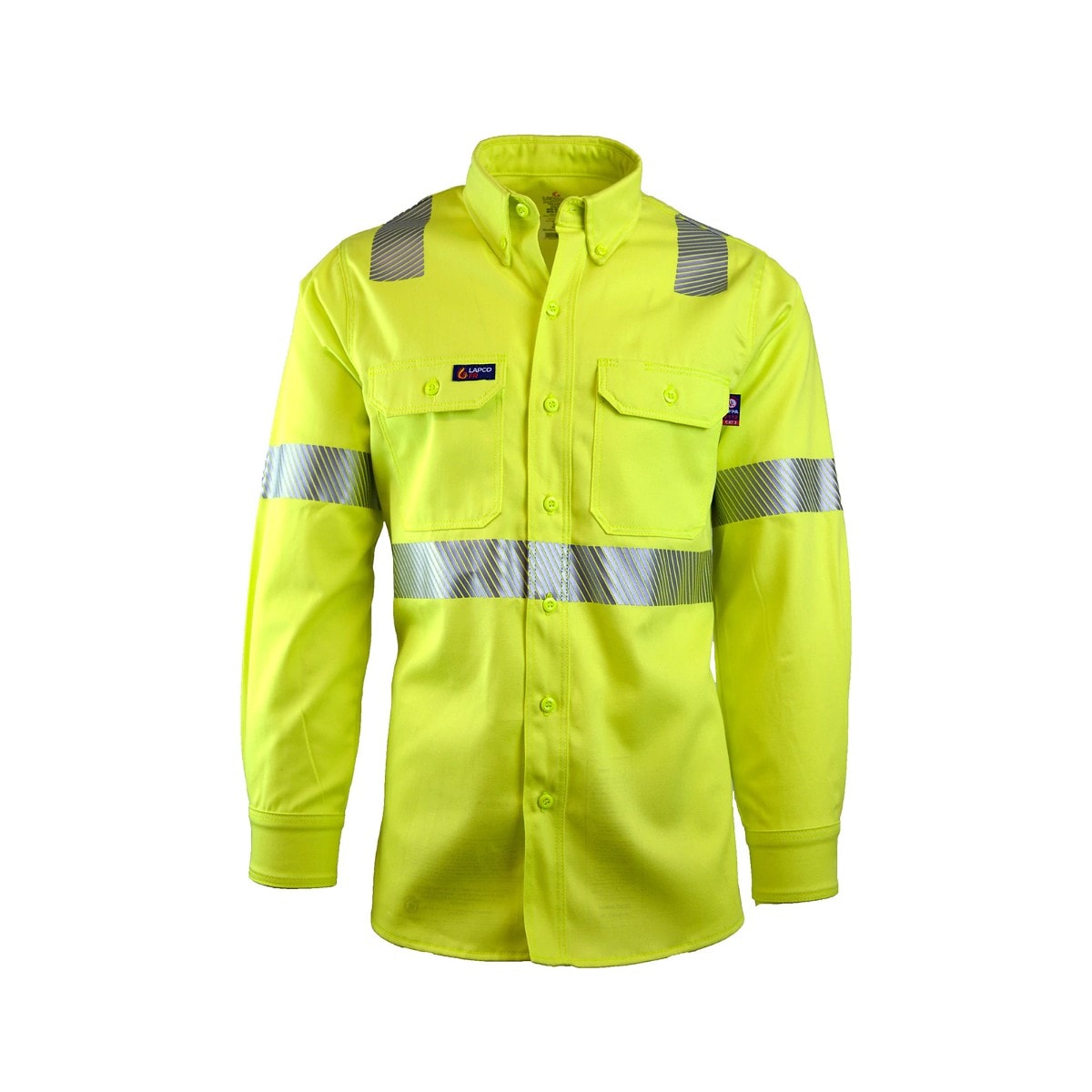 LAPCO FR Hi-Vis Class 2 Uniform Shirt in Hi-Vis Yellow